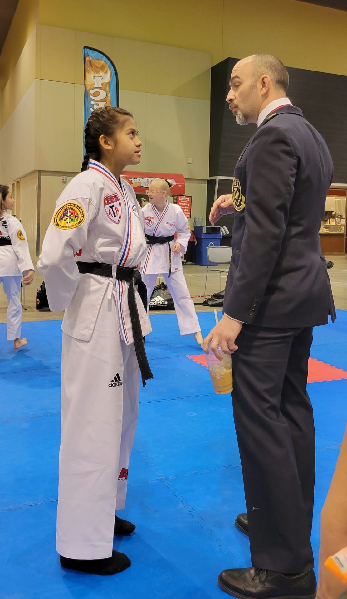 Master William McCoig coaching a student at Results Martial Arts
